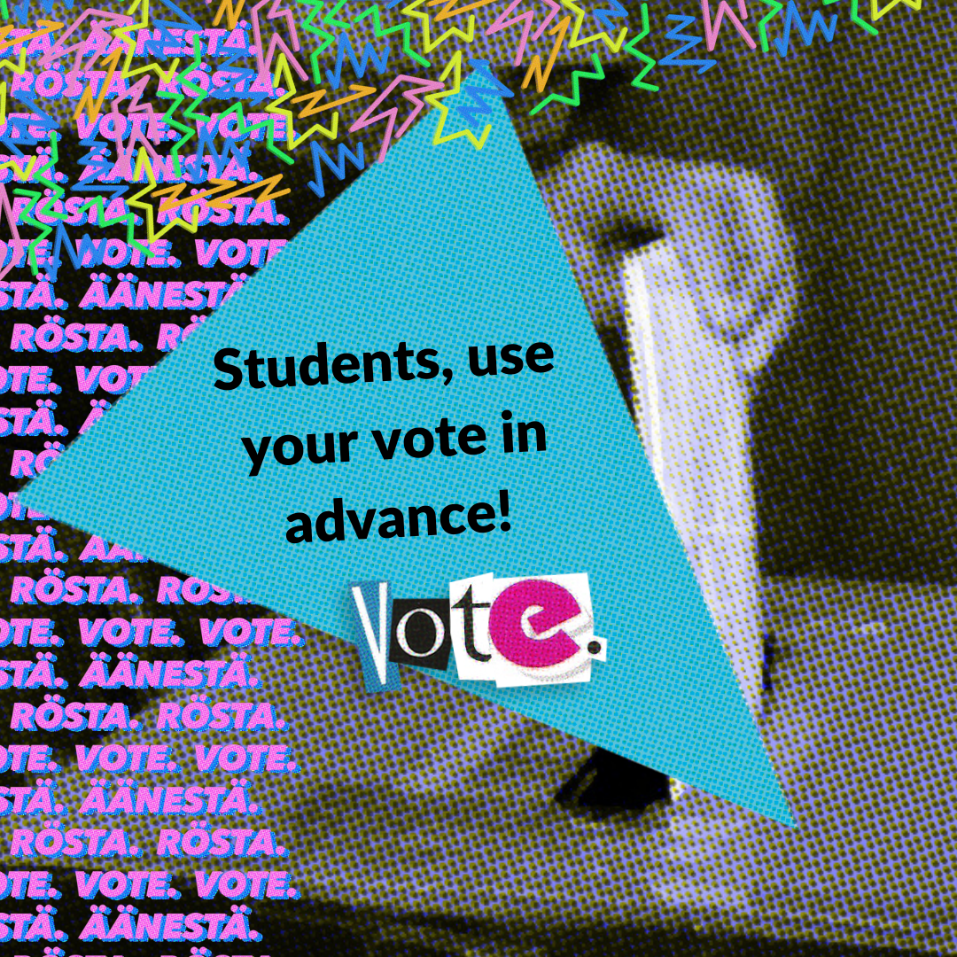 Students, use your vote in advance!
