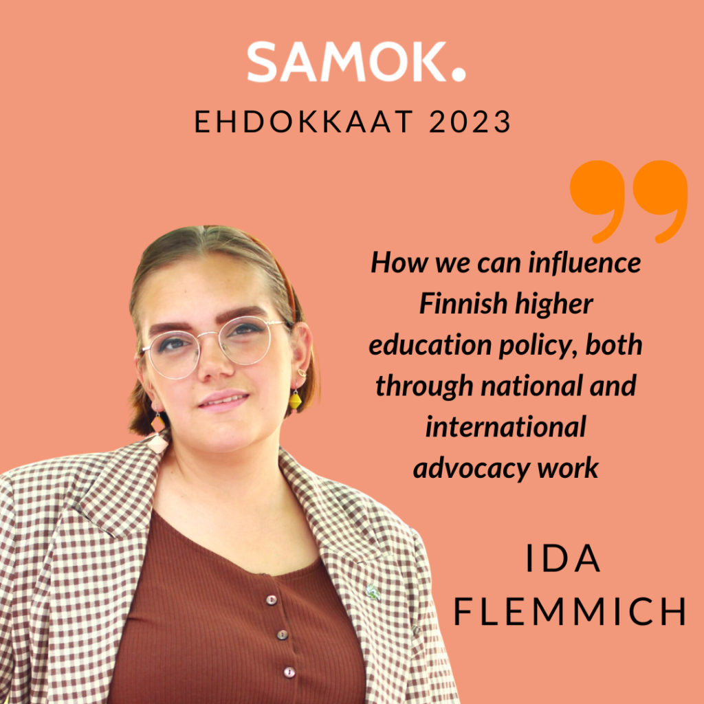 How we can influence Finnish higher education policy, both through national and international advocacy work.