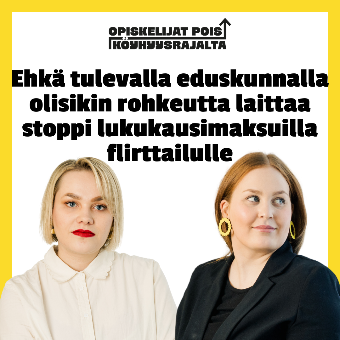 Lukukausimaksuille ei ole Suomessa poliittista tukea
