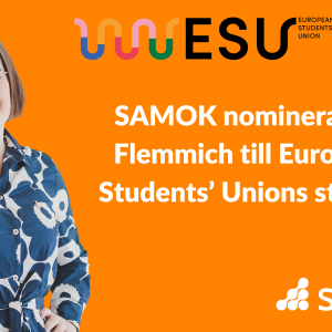 SAMOK nominerar Ida Flemmich till European Students’ Unions styrelse