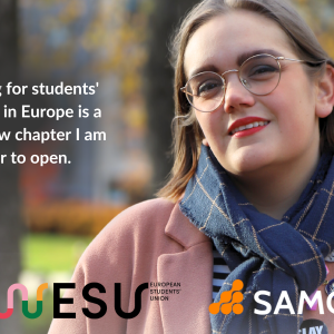 Arbetet för studerandenas intressen inom Europa är ett helt nytt kapitel jag är ivrig över att få öppna.
