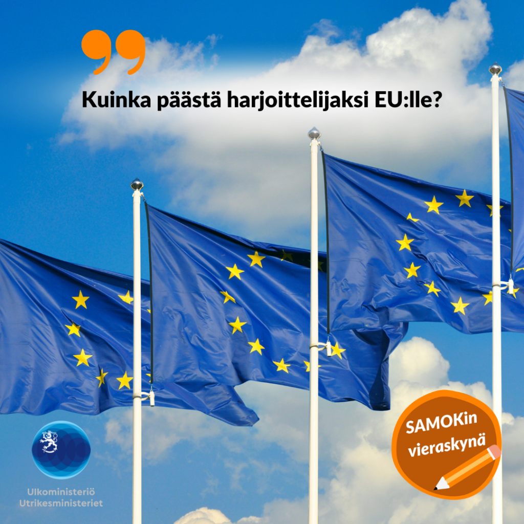 Kuinka päästä harjoittelijaksi EU:lle?