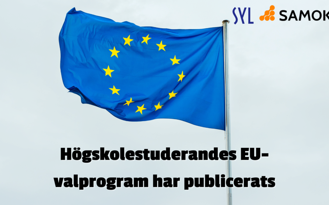 Högskolestuderandes EU-valprogram har publicerats