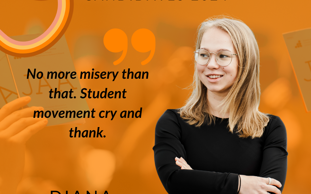 Candidate blog: No more misery than that. Student movement cry and thank.