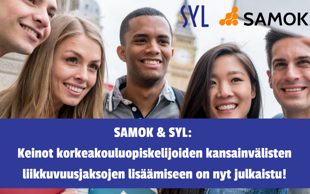 Tiedote: Opiskelijavaihtojen määrä laskussa – SAMOK ja SYL julkaisivat ohjelman näiden lisäämiseksi