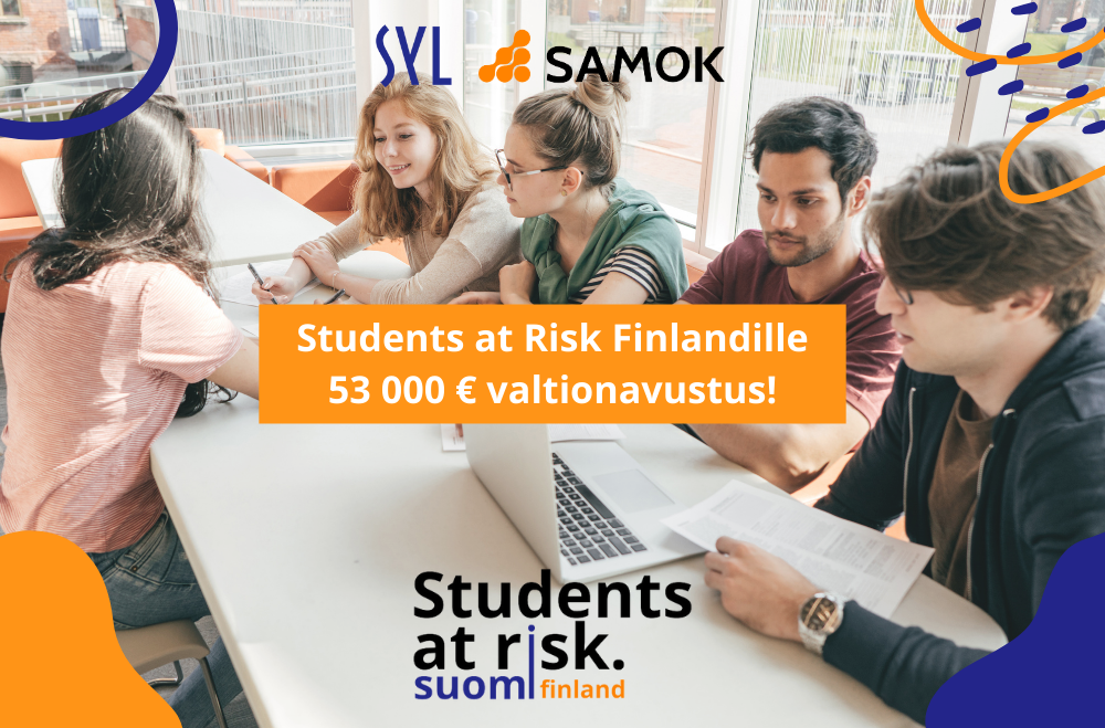 Tiedote: Students at Risk Finlandille 53 000 € valtionavustus