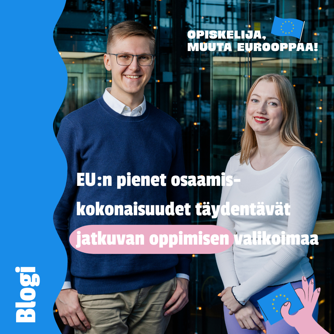 Blogi: EU:n pienet osaamiskokonaisuudet täydentävät jatkuvan oppimisen valikoimaa