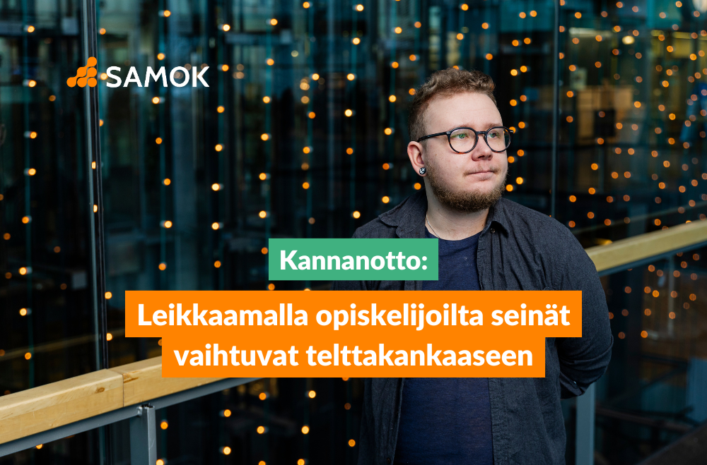 Kannanotto: Leikkaamalla opiskelijoilta seinät vaihtuvat telttakankaaseen