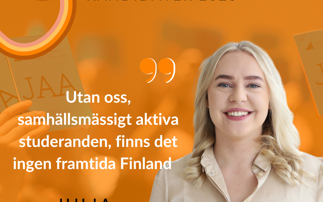 Kandidatblogg: Utan oss, samhällsmässigt aktiva studeranden, finns det ingen framtida Finland