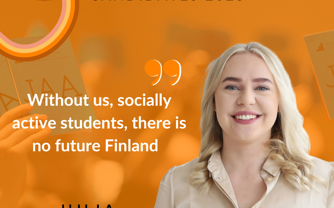 Candidate blog: Without us, socially active students, there is no future Finland