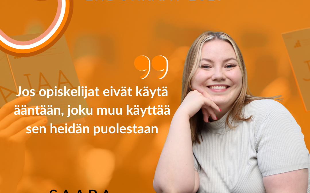 Ehdokasblogi: Jos opiskelijat eivät käytä ääntään, joku muu käyttää sen heidän puolestaan